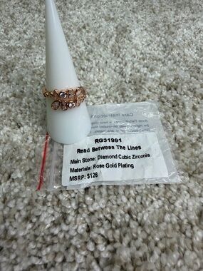 Bomb Party BP RG31991 Read Between The Lines April 2026 Birthday Ring Size 8 NEW